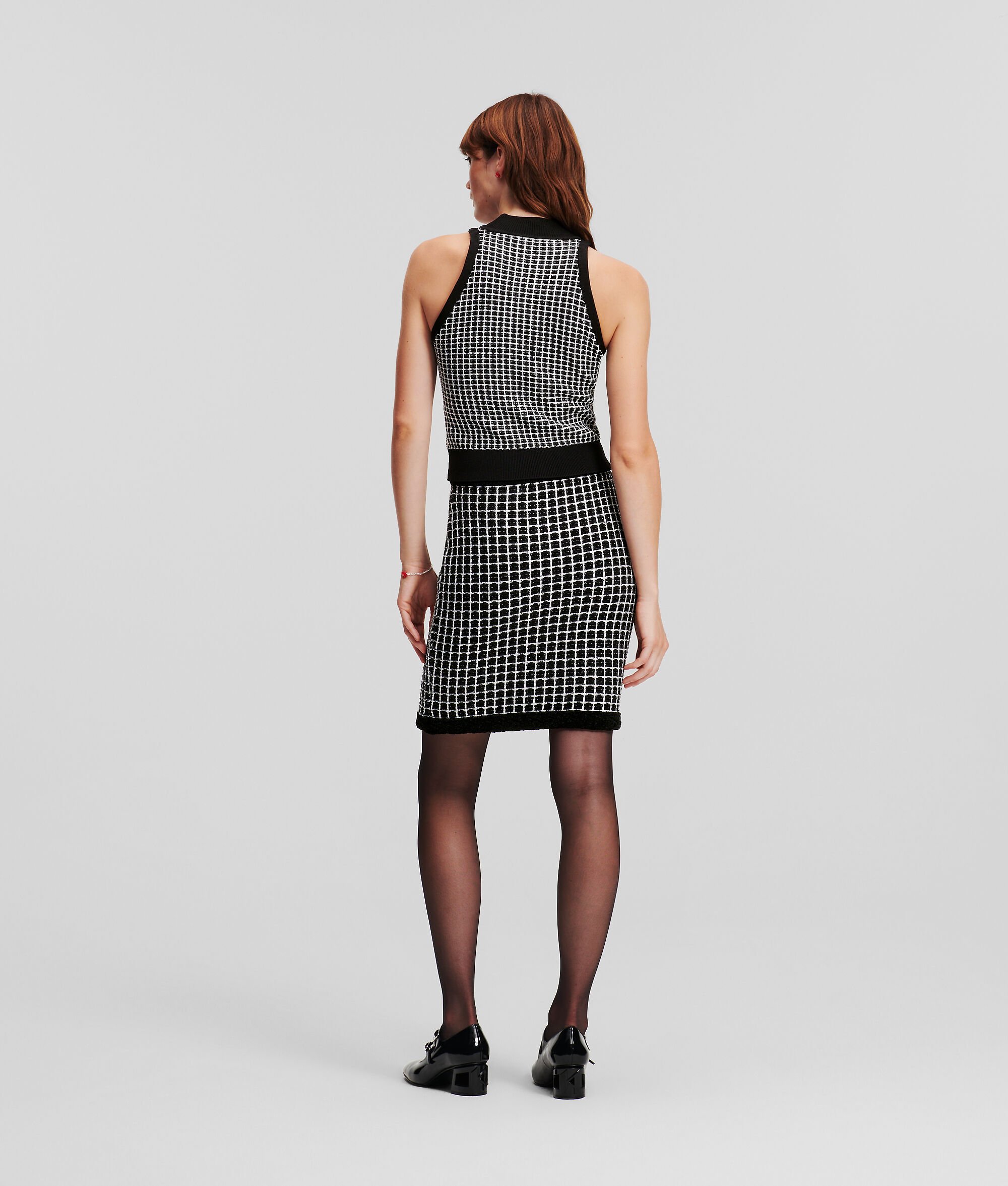 (image for) Green BOUCLÉ PENCIL SKIRT